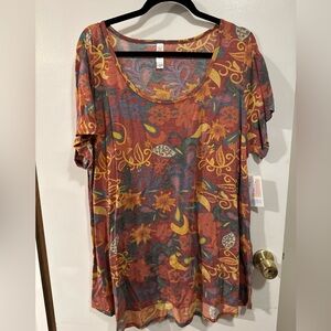 New LuLaRoe Women’s Classic T - Shirt Top Multicolor Pattern Size 3XL